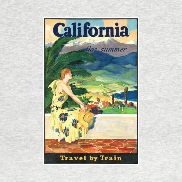 Vintage Travel Poster USACalifornia this summer by vintagetreasure